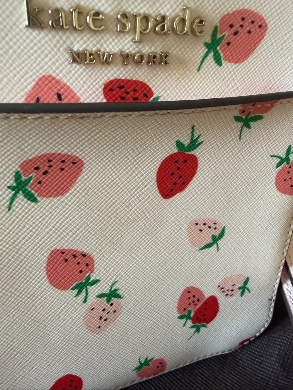 kate spade Pink Strawberry Print Crossbody Bag - Picture 2 of 4